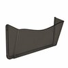 Azar Displays Dark Gray/Smoke Colored Single Pocket Wall File with Hanging Hardware, 4PK 250025-SMK